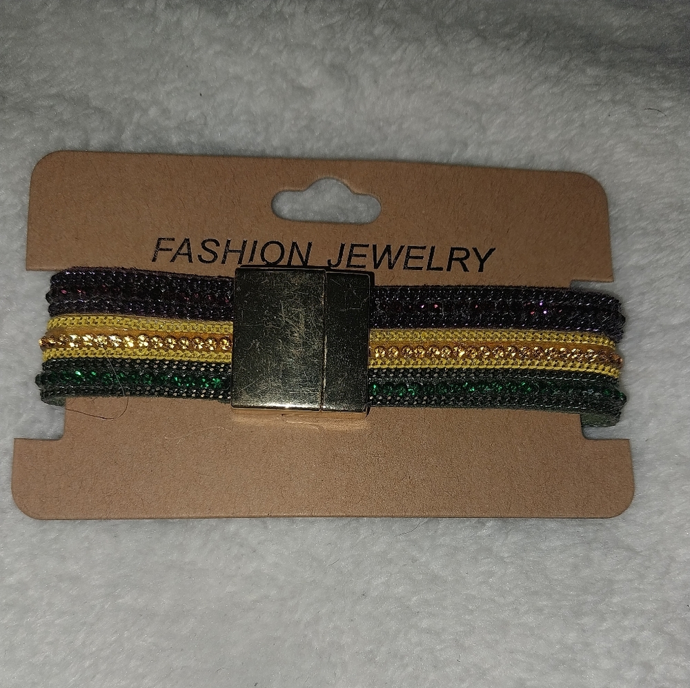 Mardi Gras Bracelet